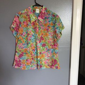 Button Down Floral Shirt